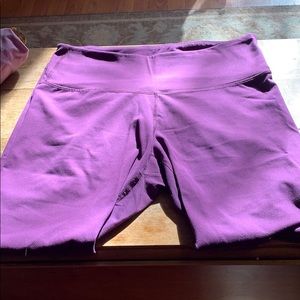 Gently worn Old Navy leggings with Old Navy stripe